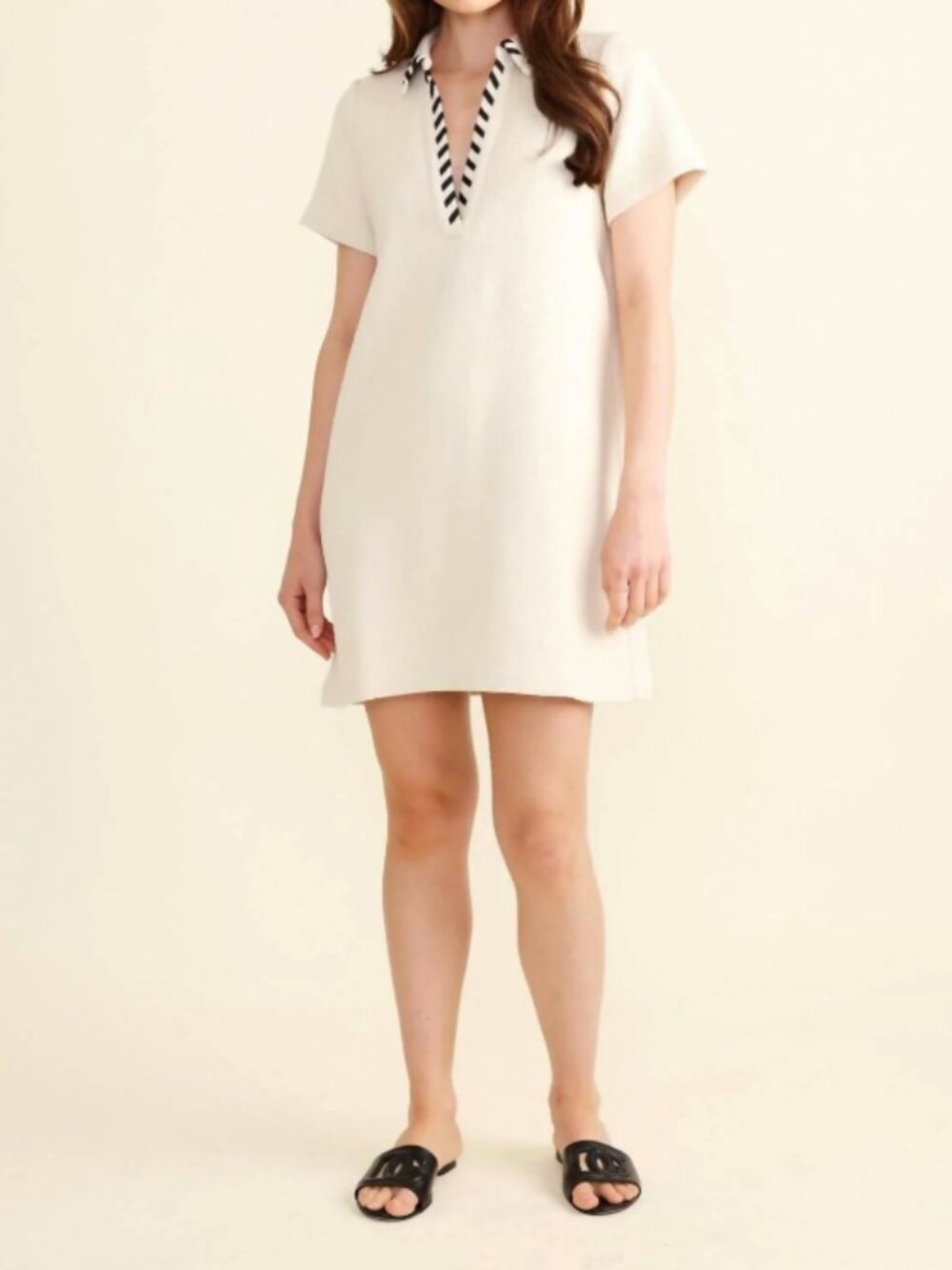 S'EDGE | Hartford A-Line Mini Dress in Ivory